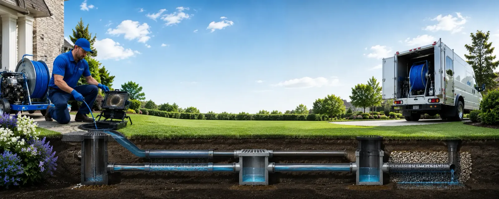 Outdoor drain cleaning information for Dundee, MS